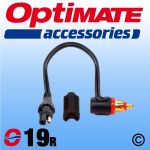 OptiMate SAE to 90° 12V DIN Plug Lead - 0.15m