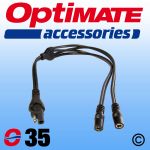 OptiMate Y-Splitter Lead -  SAE to 2 x DC Socket