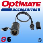 OptiMate SAE to Weatherproof Cig Lighter Socket